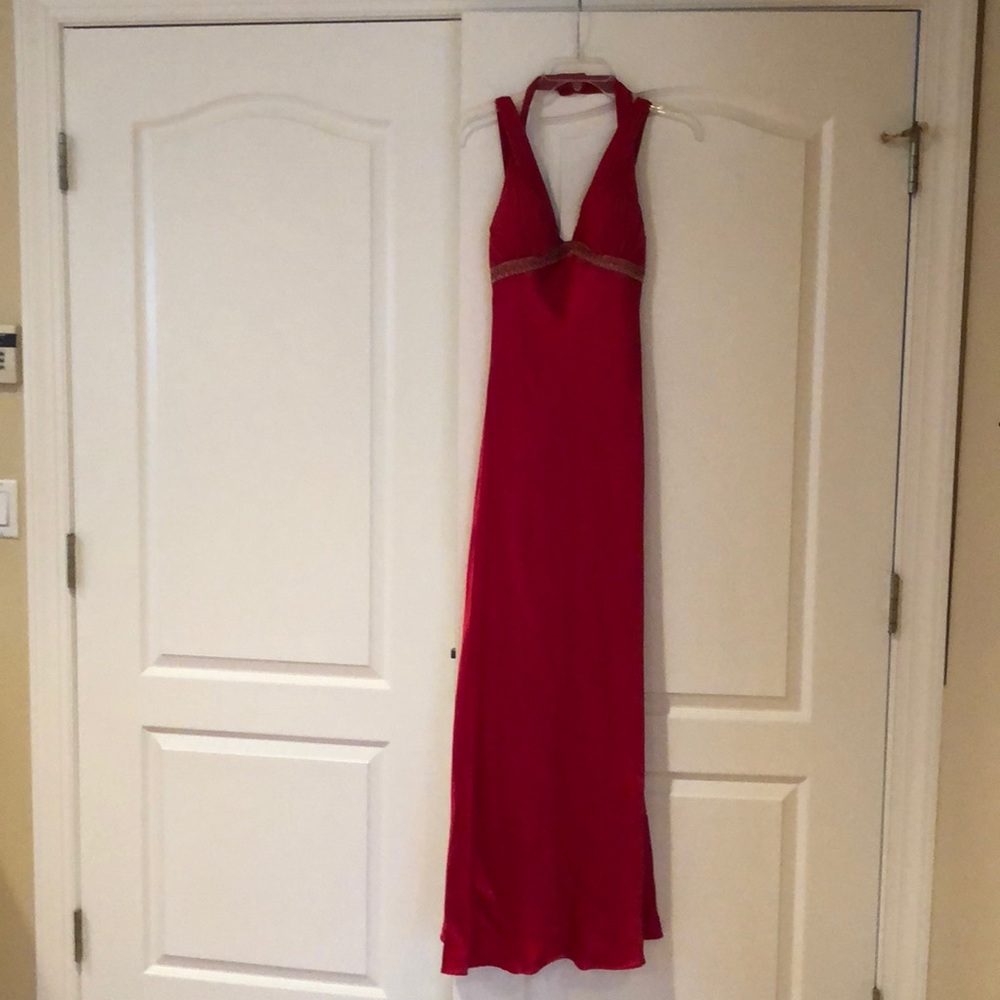 Red gown